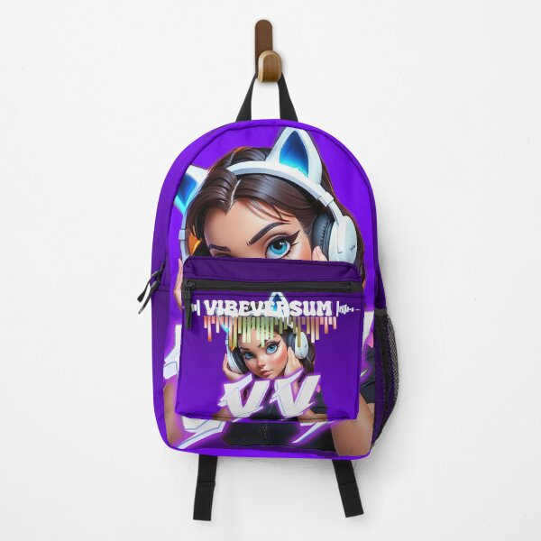 Item preview, VV Neon Gamer Backpack – Futuristic & Stylish designed and sold by VibeVersum.
