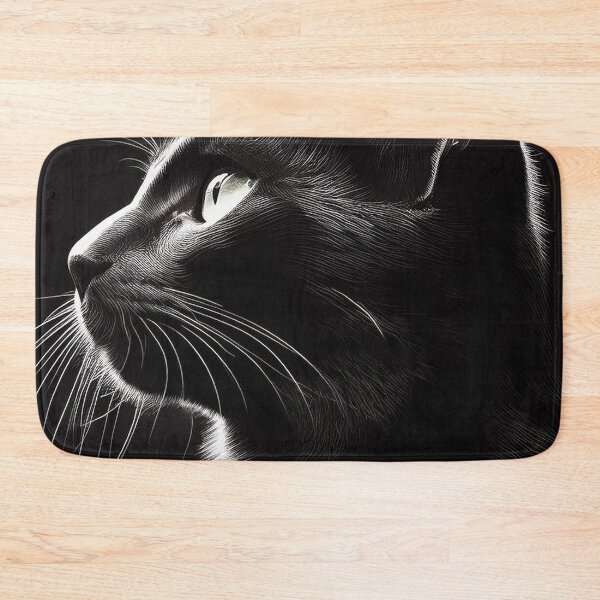 Item preview, Beautiful black cat en profile designed and sold by Photopat.