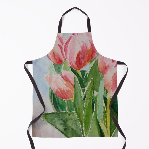 Item preview, Tulips Watercolor Stil Life Painting by Monika - designed and sold by Monika's Painting.