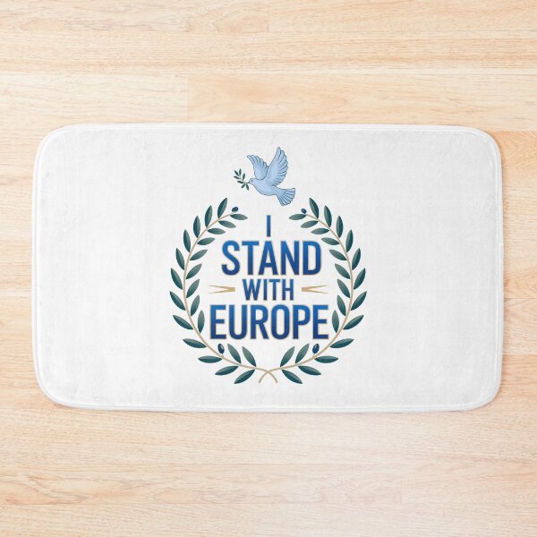 Item preview, I Stand With Europe: Peaceful  Art With Olive Branches And Dove Symbol designed and sold by elynne9.