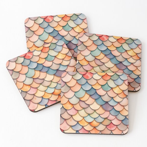 Item preview, Fish or Mermaid Scales digital painting designed and sold by SirenSeventyOne.