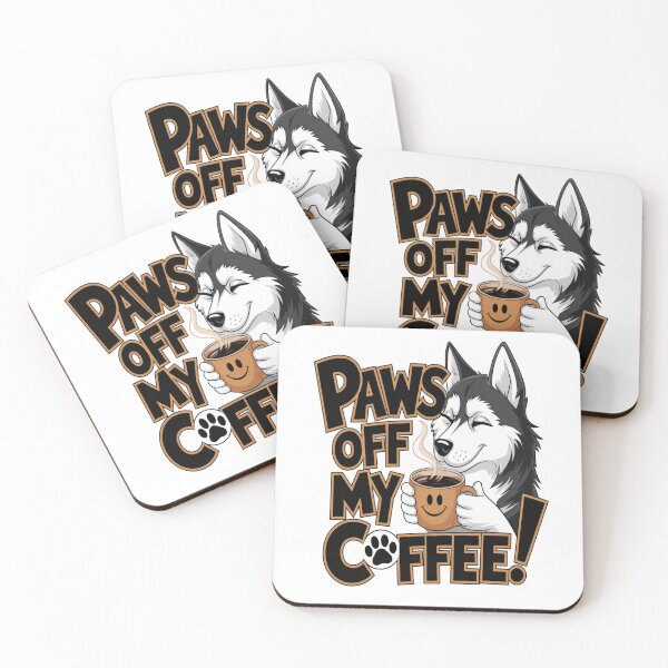 Item preview, ?☕ Paws Off My Coffee - Siberian Husky Lovers Tee designed and sold by Petpixy.