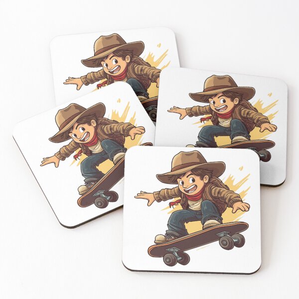 Item preview, Cowboy Skater – Wild West Meets Extreme Sports designed and sold by wixzz.