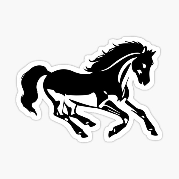 Aperçu de l'œuvre Capturez la beauté des chevaux sauvages | cheval | Cheval | Clipart de cheval sauvage | Conception de chemise Wildhorse créée et vendue par  VectorArtFactory.
