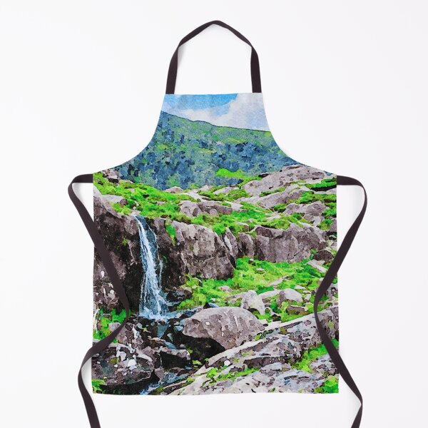 Item preview, Stunning watercolor of Conor Pass waterfall on Dingle Peninsula, Ireland designed and sold by GestaltImagery.
