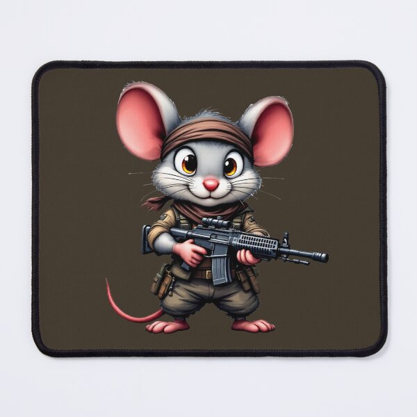 Item preview, Battle Ready Tactical Mouse Warrior designed and sold by SteadyRolling.