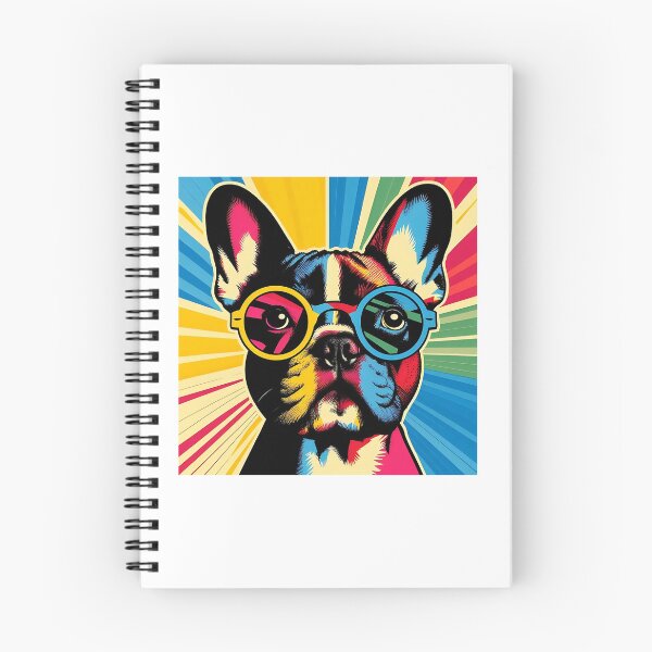 Artikelvorschau, Brillenspektrum: Eine Pop-Art-Bulldogge entworfen und verkauft von x-topia.