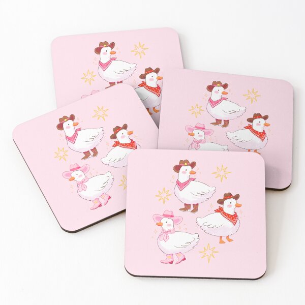 Item preview, Cowboy Ducks – Cute Western Aesthetic Duck Illustration designed and sold by YaraCuteArt.