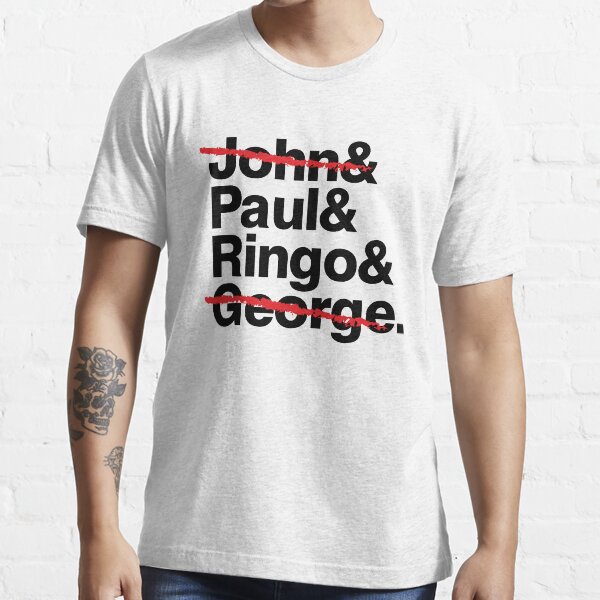 T-Shirt Homme Officiel The Beatles - John, Paul, George, Ringo | Coton Doux Unisexe