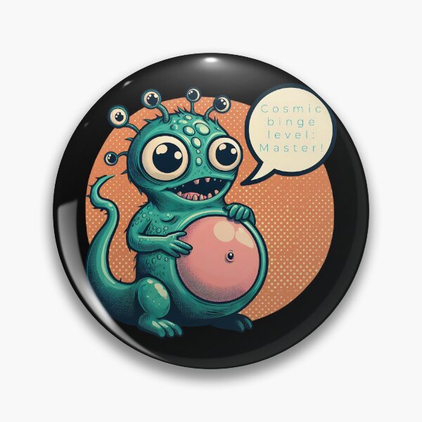Item preview, Cosmic Binge Level: Master! | Humorous Alien Graphic designed and sold by Tw1nsAIArt.