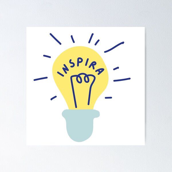 Item preview, Inspira lightbulb sticker designed and sold by DesignPMG.