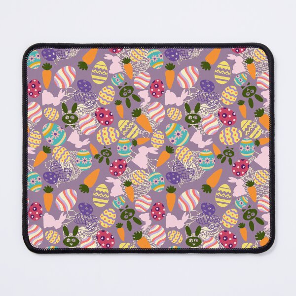 Item preview, Colorful Easter Bunny with Eggs and Carrots Illustration – Happy Easter Design designed and sold by Pandositive.