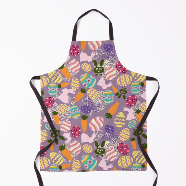Item preview, Colorful Easter Bunny with Eggs and Carrots Illustration – Happy Easter Design designed and sold by Pandositive.