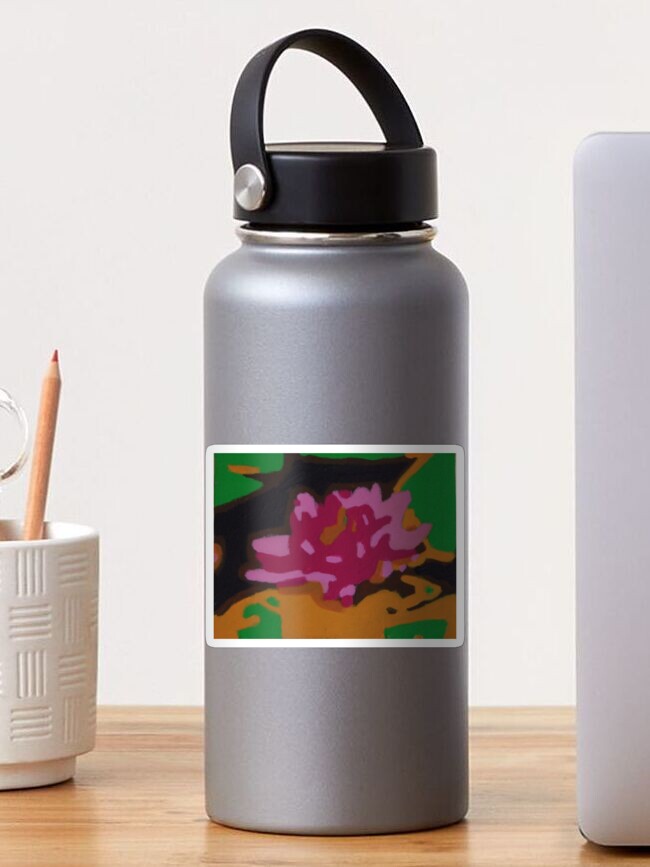 Thumbnail 1 of 3, Sticker, An Artistic Water Lily designed and sold by artistDanJ.