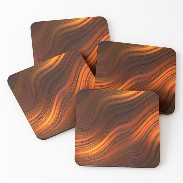 Item preview, Wavy Abstract Pattern – Modern Art in Warm Tones designed and sold by tarzbol.