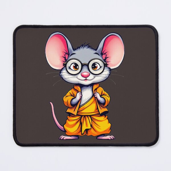 Item preview, Zen Monk Mouse - Mindful Journey designed and sold by SteadyRolling.