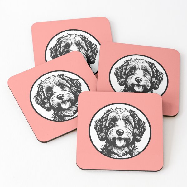 Artikelvorschau, Cockapoo Cameo-Porträt entworfen und verkauft von Adam Regester.