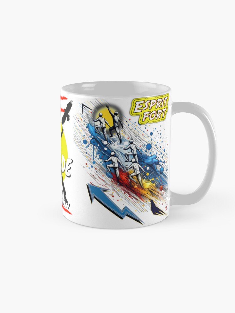 Aperçu 5 sur 6. Mug à café avec l'œuvre Sois libre de toute domination. créée et vendue par Vinidal.