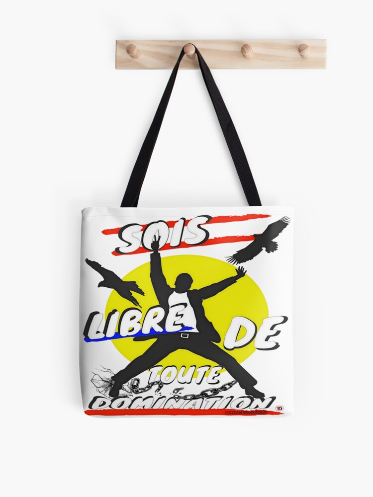 Aperçu 1 sur 2. Tote bag avec l'œuvre Sois libre de toute domination. créée et vendue par Vinidal.