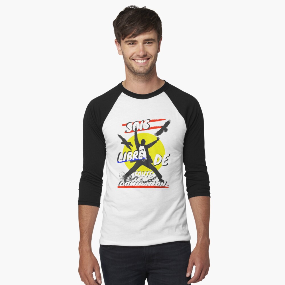 Aperçu de l'œuvre T-shirt baseball manches ¾ créée et vendue par Vinidal.