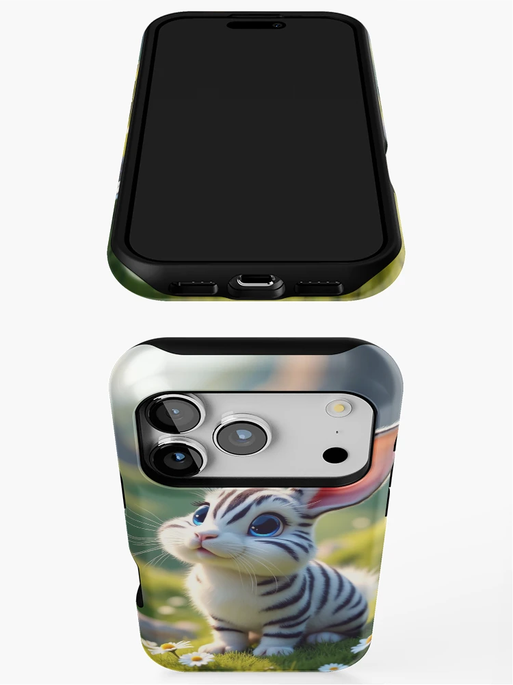 Thumbnail 3 of 4, iPhone Case, Adorable Spring Rabbit designed and sold by m-y-A-I-A-R-T-.