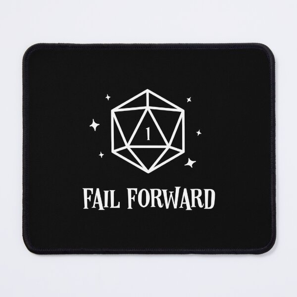 Item preview, Fail Forward Critical Fail D20 Dice Motivation designed and sold by pixeptional.