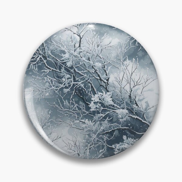 Item preview, snow dusted branches with icy textures designed and sold by Designbes.