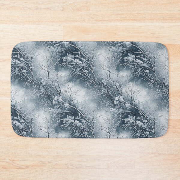 Item preview, snow dusted branches with icy textures designed and sold by Designbes.