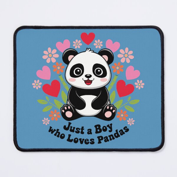 Item preview, Just a Boy who Loves Pandas designed and sold by ArthousePromos.