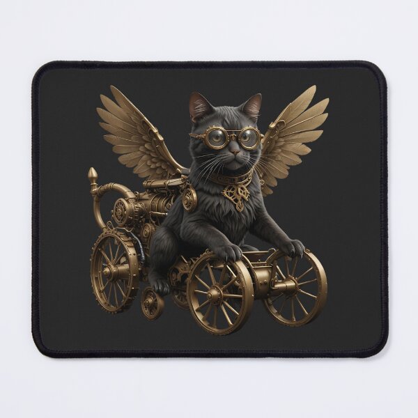 Item preview, Winged Steampunk Cat, ideal gift designed and sold by Indoni.
