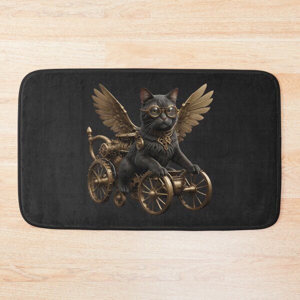 Item preview, Winged Steampunk Cat, ideal gift designed and sold by Indoni.