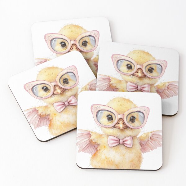 Item preview, Cute Chick with Glasses designed and sold by CreatedbyKandJ.