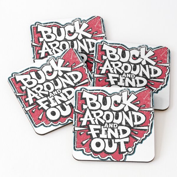Item preview, Buck Around and Find Out Ohio Map Oldschool Vintage designed and sold by GregArtShop.