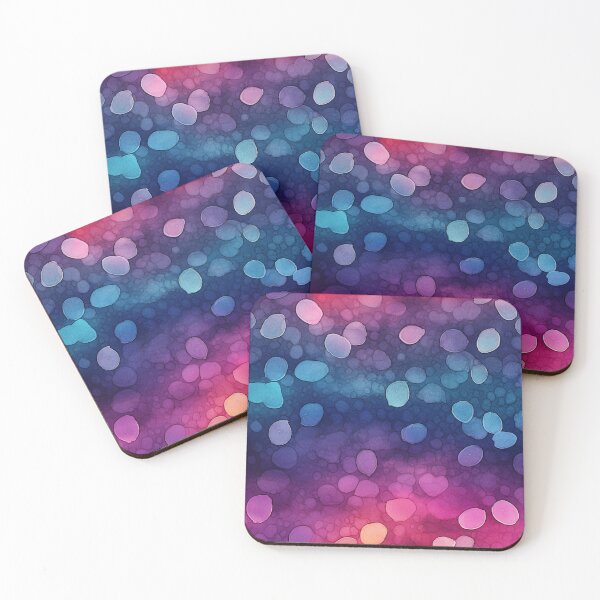 Item preview, Dark cosmic multicolor abstract watercolor designed and sold by DigitaICraft.
