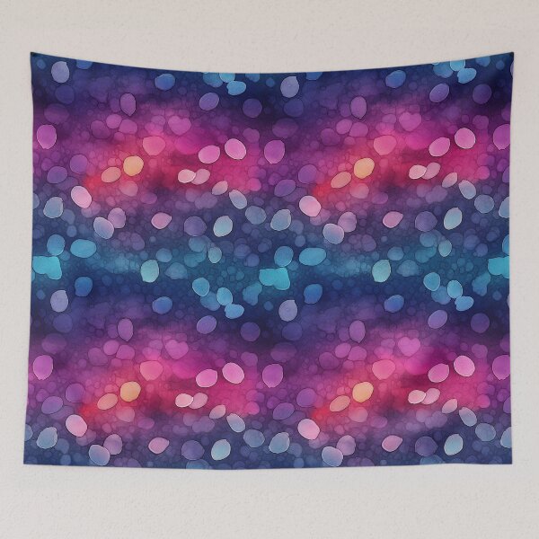 Item preview, Dark cosmic multicolor abstract watercolor designed and sold by DigitaICraft.