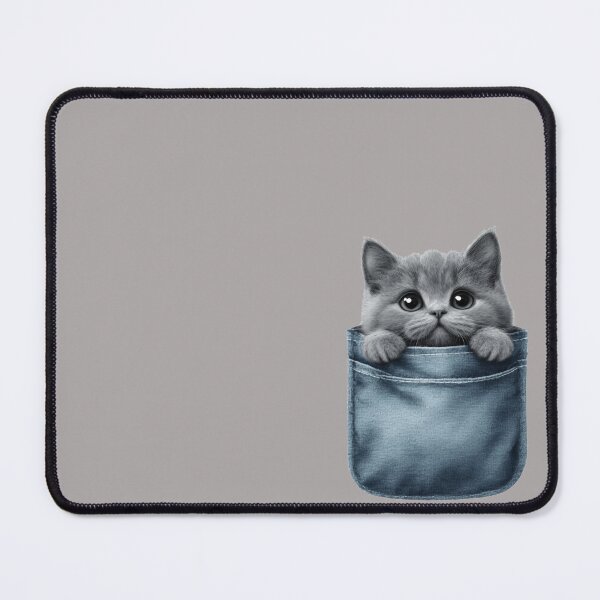 Item preview, gray cat in pocket designed and sold by ascysko.