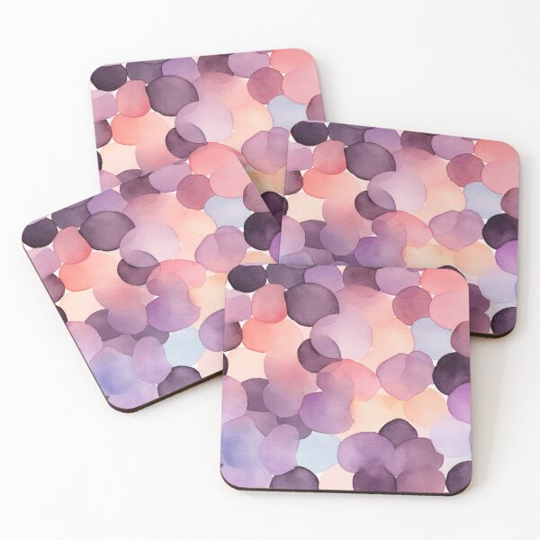 Item preview, Purple and pink multicolor abstract watercolor designed and sold by DigitaICraft.