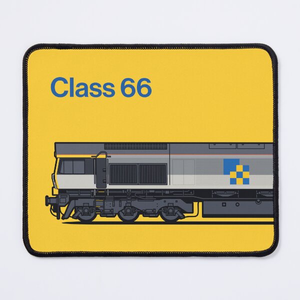 Item preview, Class 66 Freight Construction Yellow Train Side England UK designed and sold by VoodooCircus.