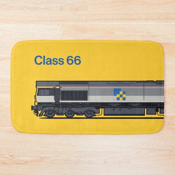 Item preview, Class 66 Freight Construction Yellow Train Side England UK designed and sold by VoodooCircus.