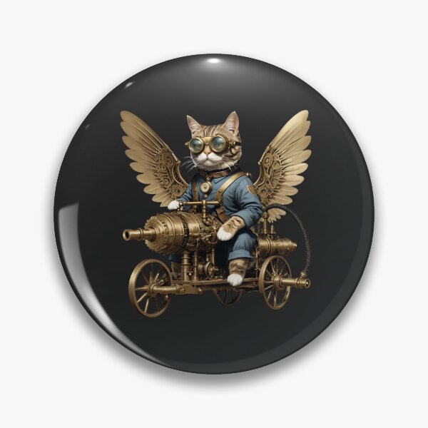 Item preview, Adventurous Steampunk Cat, ideal gift designed and sold by Indoni.