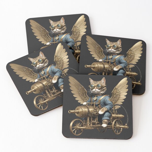 Item preview, Adventurous Steampunk Cat, ideal gift designed and sold by Indoni.
