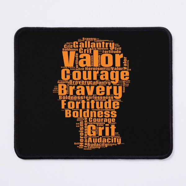 Item preview, A Orange Word Cloud With The Descriptions of a Courage designed and sold by TymekStore.