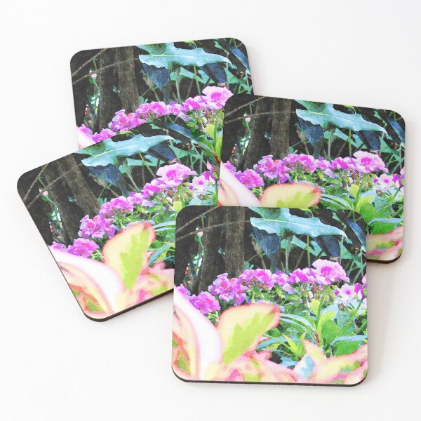Item preview, Vibrant watercolor illustration of blooming garden flowers designed and sold by GestaltImagery.