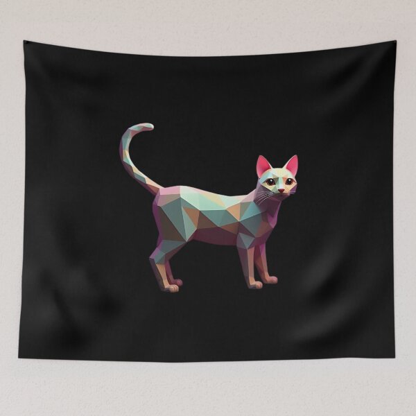 Item preview, Geometric Cat Art designed and sold by macadolie.