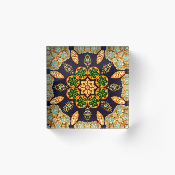 Item preview, Coral and Seaweed Intricate Tile designed and sold by Evie Gerontis.