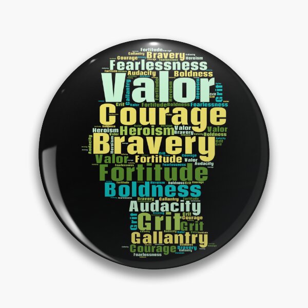 Item preview, A Colorful Word Cloud With The Descriptions of a Courage designed and sold by TymekStore.