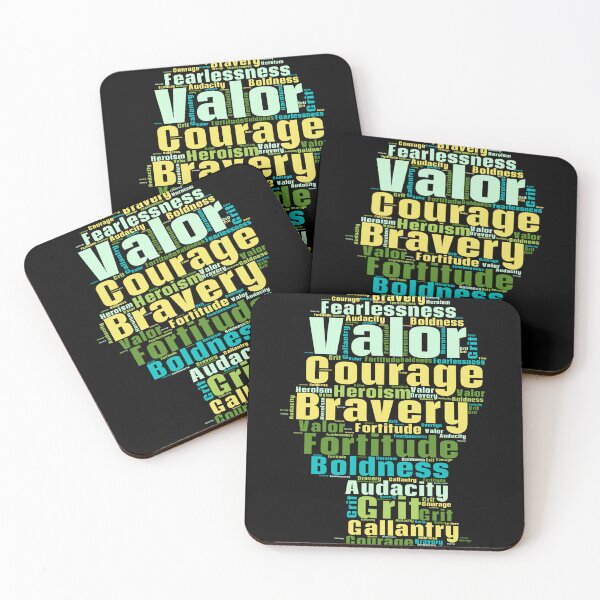 Item preview, A Colorful Word Cloud With The Descriptions of a Courage designed and sold by TymekStore.