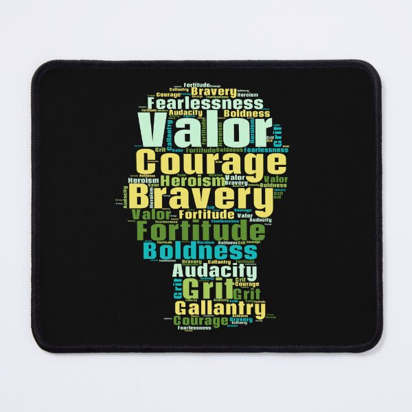 Item preview, A Colorful Word Cloud With The Descriptions of a Courage designed and sold by TymekStore.