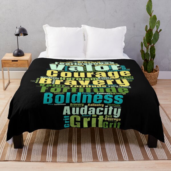 Item preview, A Colorful Word Cloud With The Descriptions of a Courage designed and sold by TymekStore.