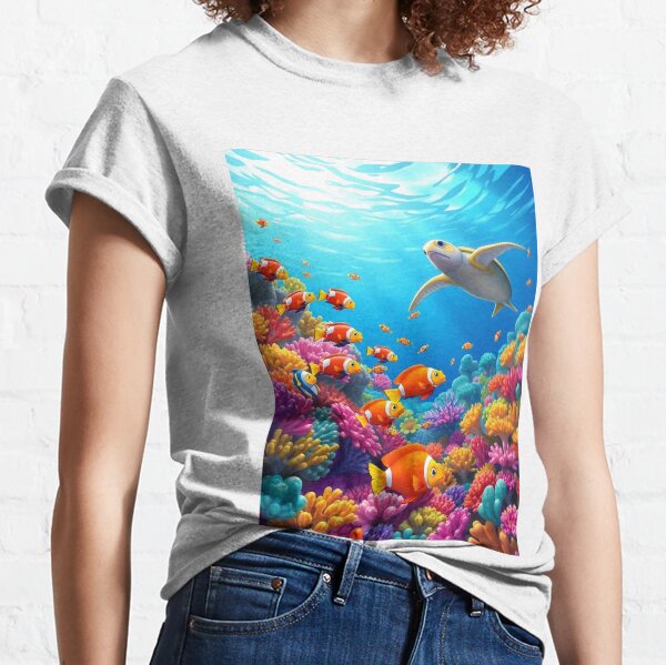Item preview, Great Barrier Reef Cartoon - Underwater Wonderland designed and sold by AuraMotivate.